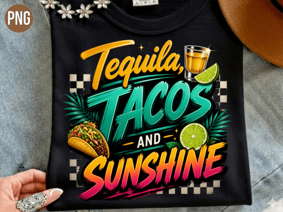 Bringing the Party to Print: A Guide to Using the Summer Tequila Tacos Sunshine Shirt PNG