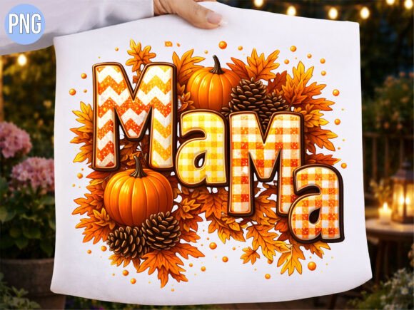 Creating Seasonal Designs with the Fall Mama Pumpkin Leaves Sublimation PNG