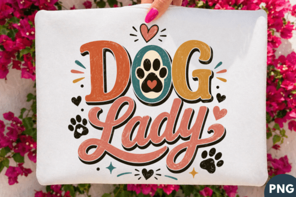 Cute Dog Lady PNG for Sublimation & Crafts