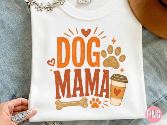 Dog Mama Coffee PNG Shirt T-shirt: A Premium Digital Design for Creative Projects