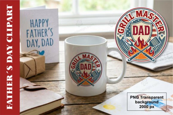 Elevating Father's Day Creativity with High-Quality Grill Master Dad PNG Clipart