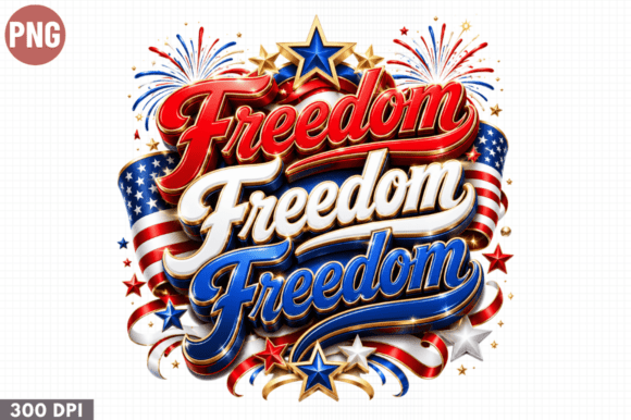 Freedom Freedom Freedom USA PNG: Design Guide