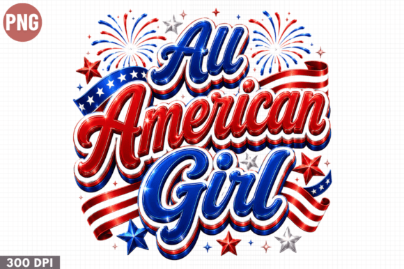 Integrating the All American Girl Patriotic PNG into Your Creative Workflow