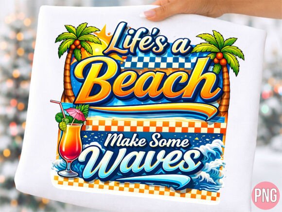 Life’s a Beach, Make Some Waves: Elevating Your POD Designs with High-Quality PNG Assets
