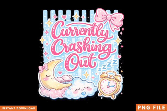 Strategic Branding with the Currently Crashing Out PNG Design
