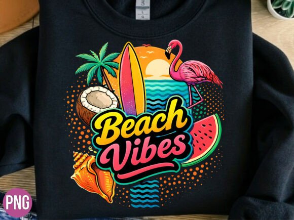 Unlocking Creativity with Beach Vibes Tropical Summer Flamingo PNG Designs