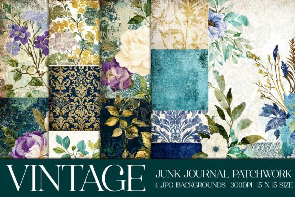 Vintage Quilt Style Backgrounds S20